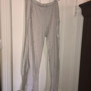 VS Pink Gray Boyfriend Fit Sweatpants